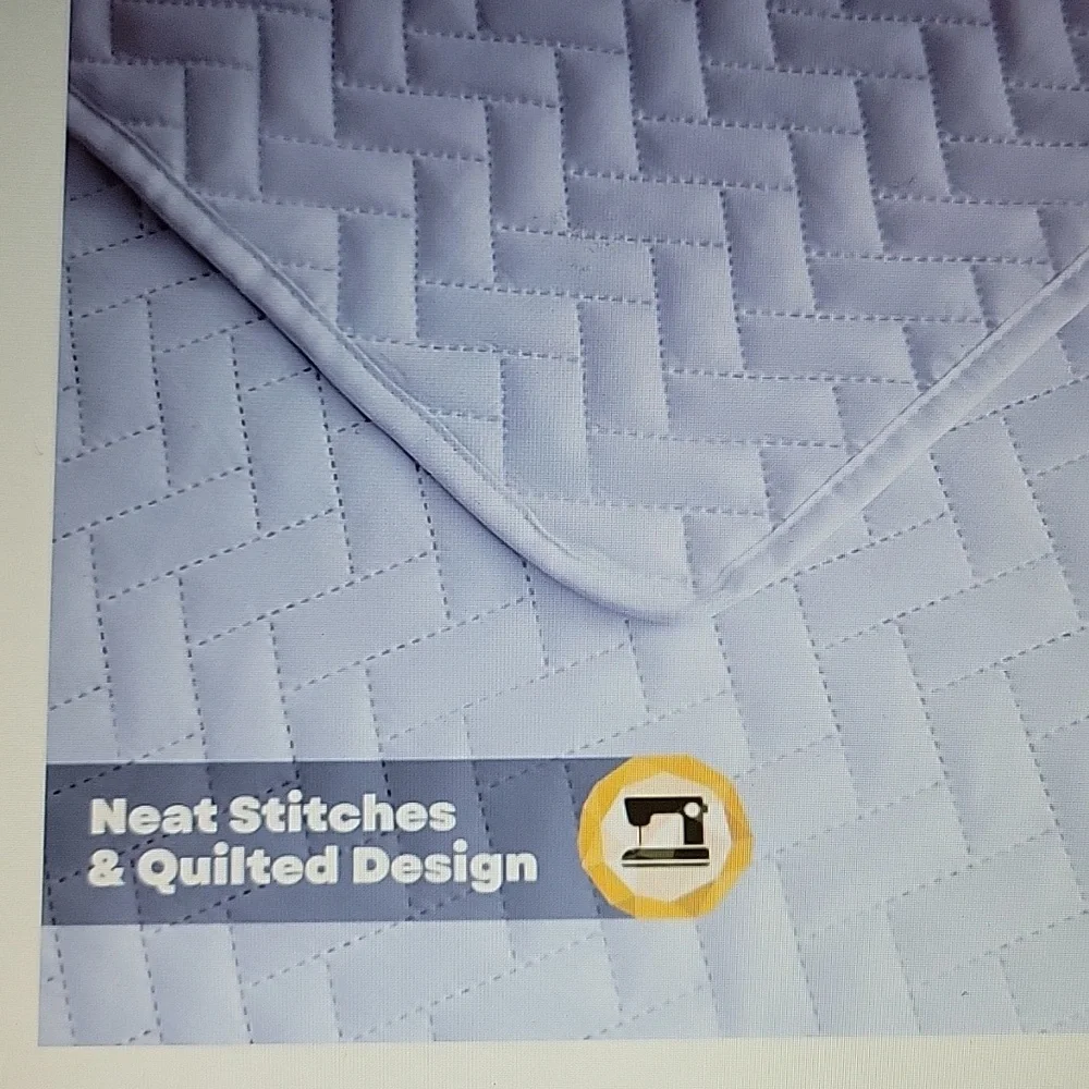 Maple&Stone 3pc chevron white lightweight quilt set King 106